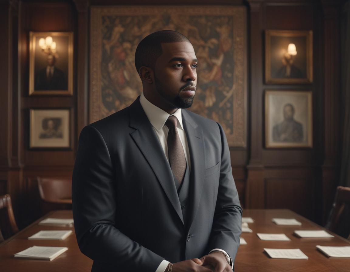 A futuristic political ballot dominated by Kanye West’s campaign branding