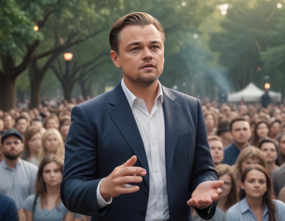 Celebrity addressing an audience, illustrating their activism on social media