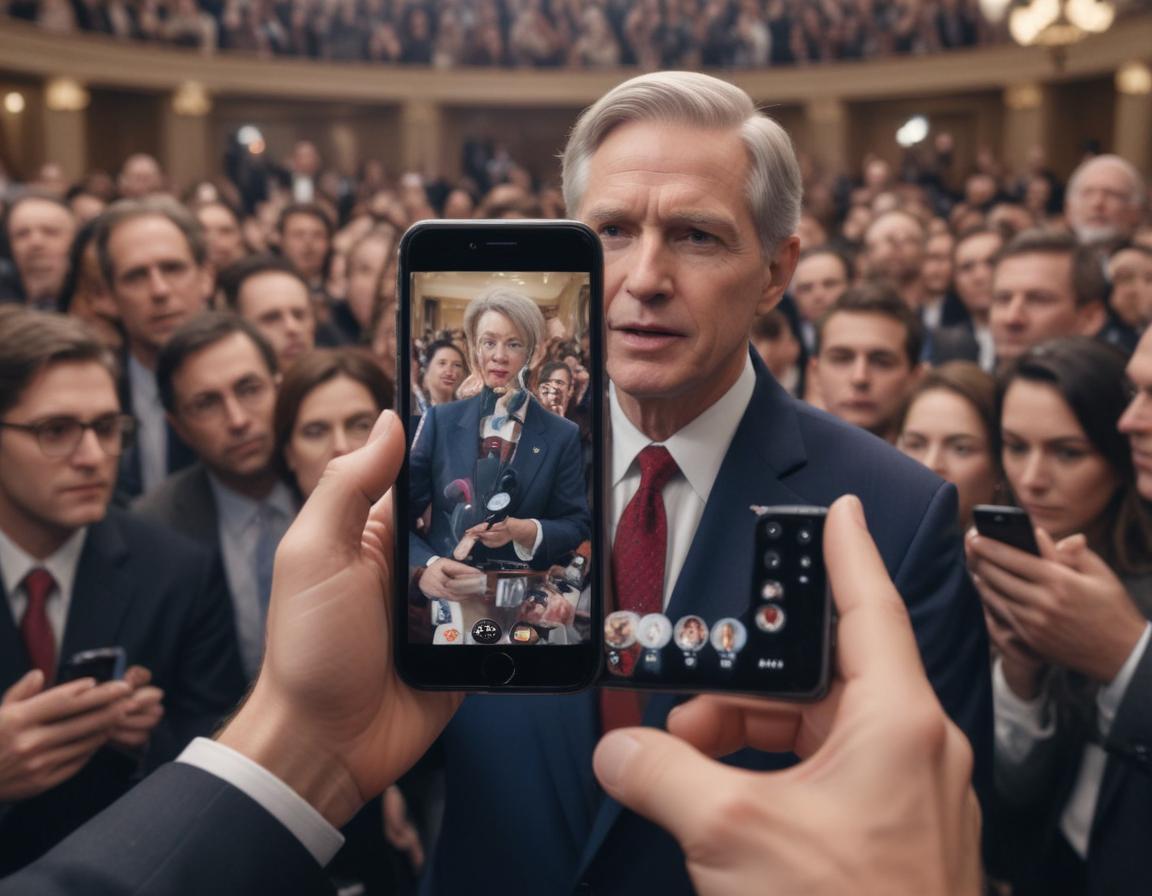 A split-screen image showing a heated Twitter debate on one side and a peaceful social media discussion on the other.