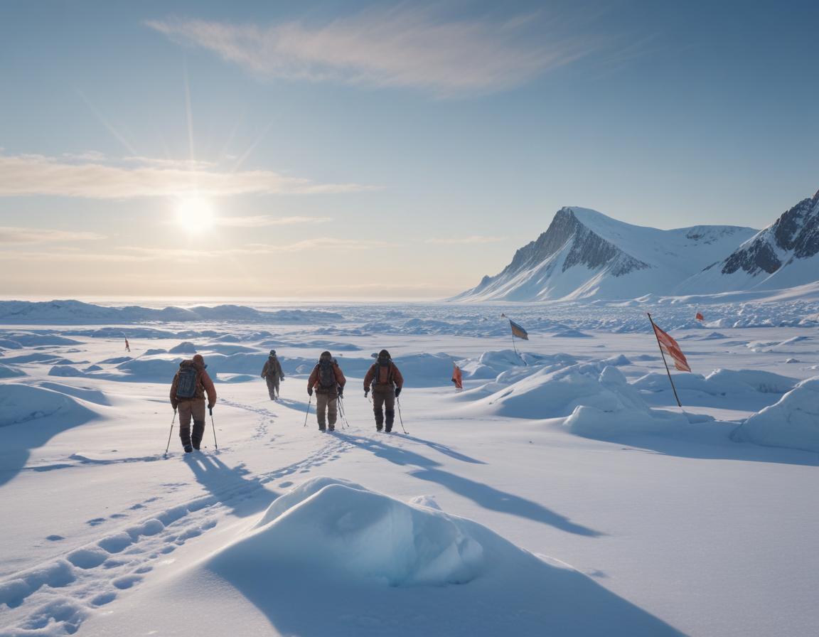 Digital map animation showing emerging Arctic shipping routes